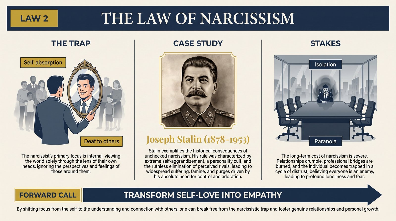 law-02-narcissism overview infographic