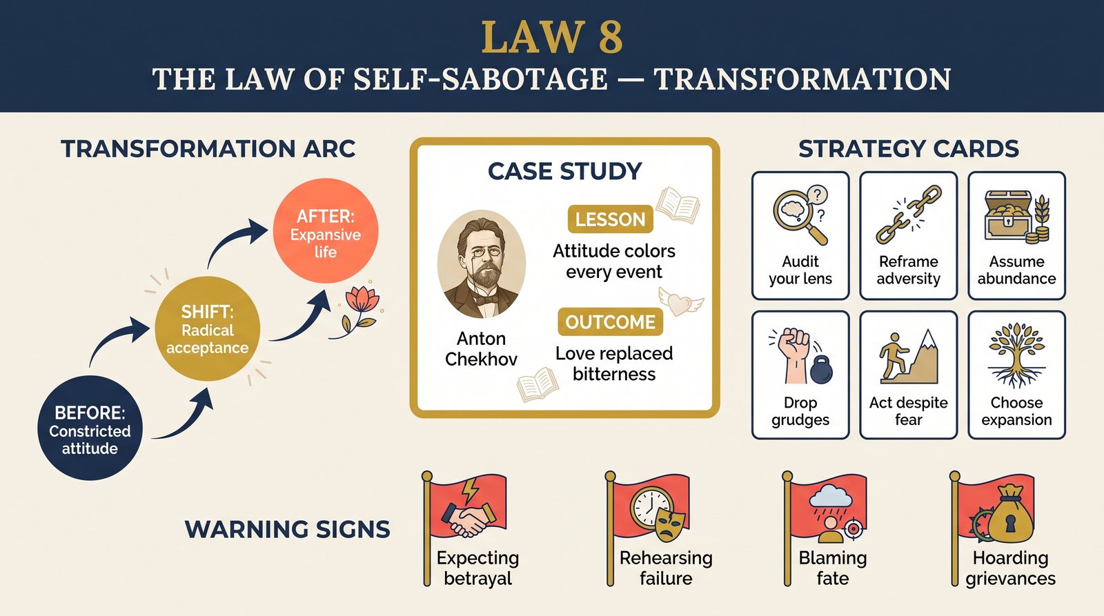 law-08-self-sabotage transformation infographic