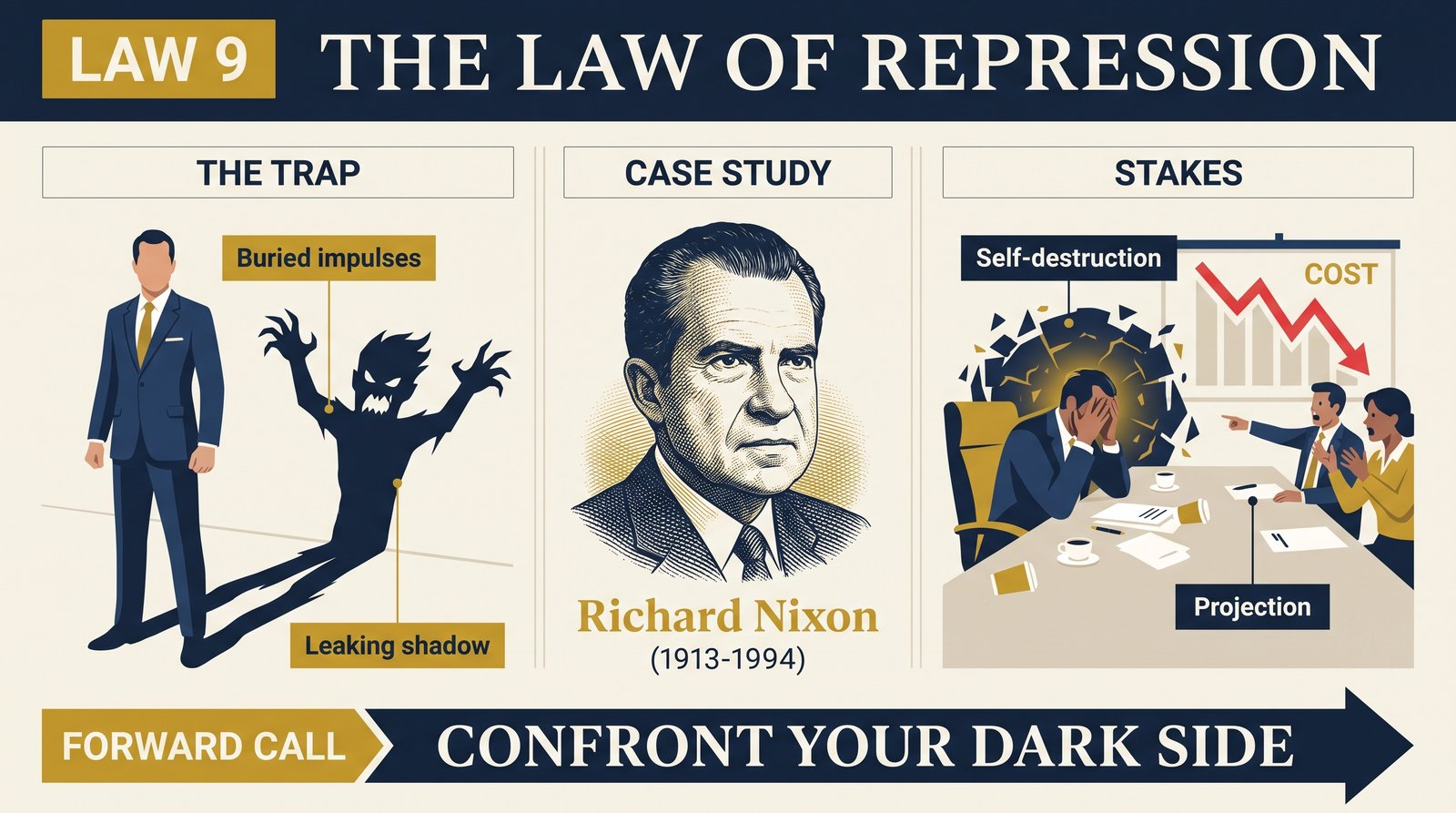 law-09-repression overview infographic