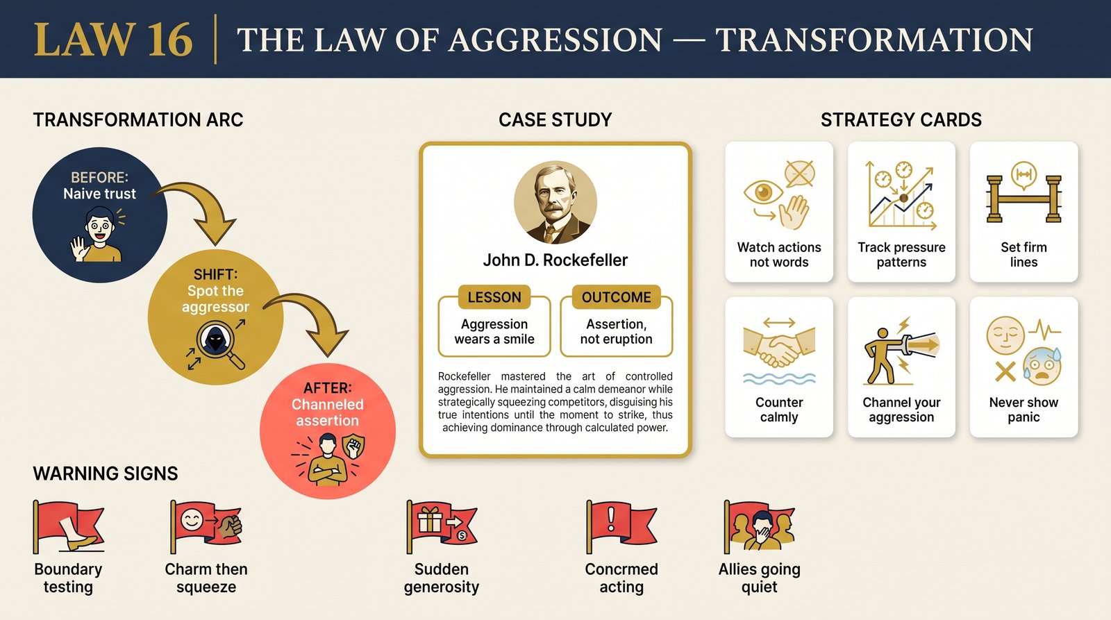 law-16-aggression transformation infographic