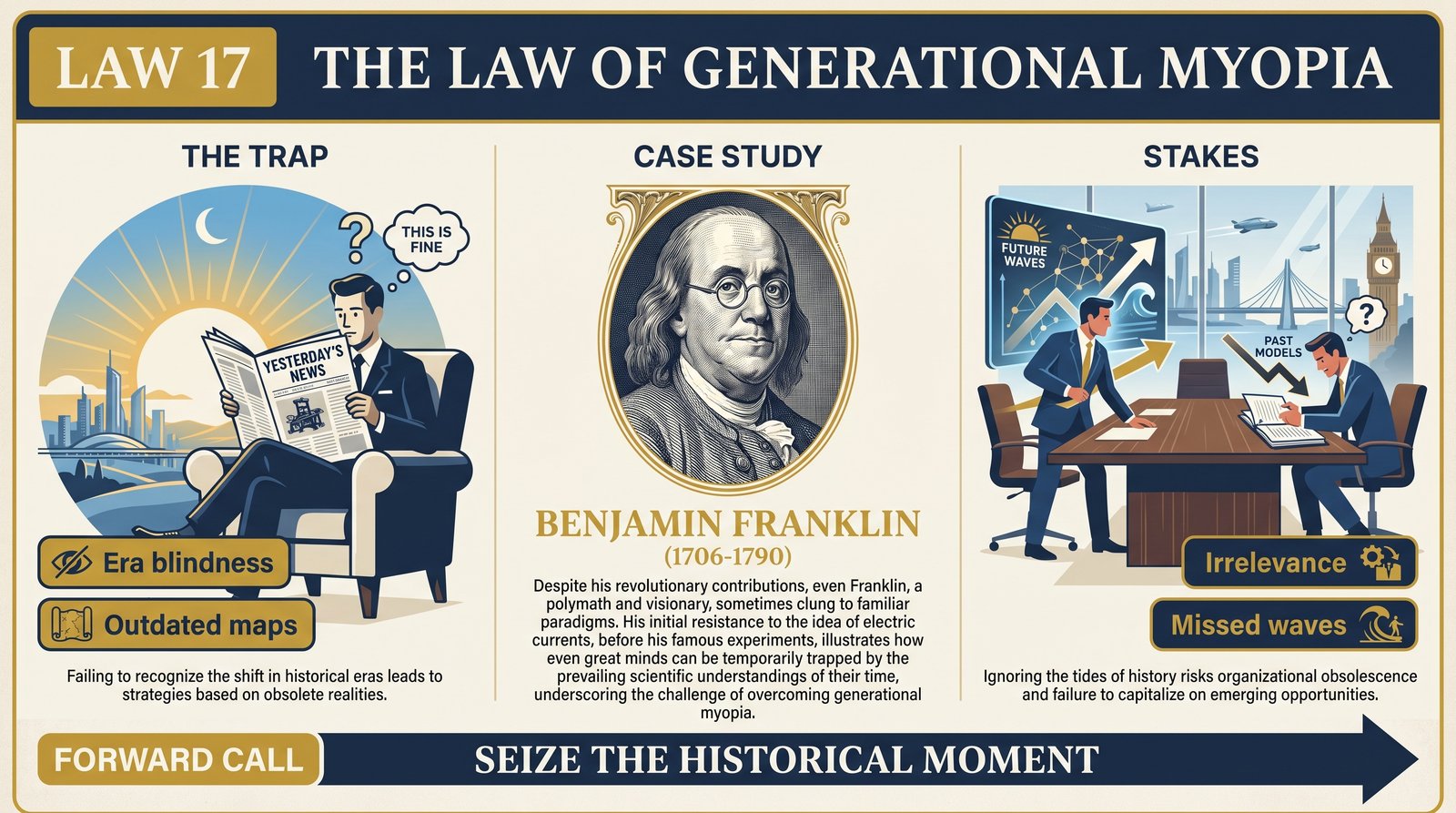 law-17-generational-myopia overview infographic