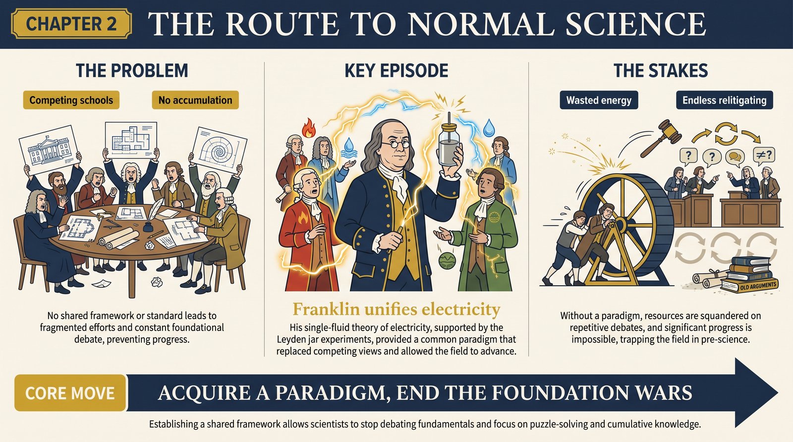 ch-02-route-to-normal-science overview infographic