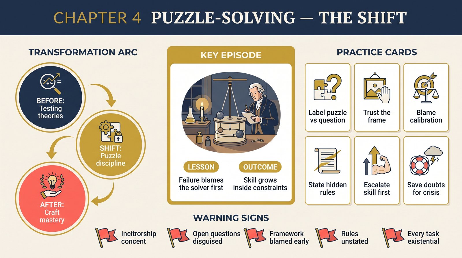 ch-04-normal-science-as-puzzle-solving transformation infographic